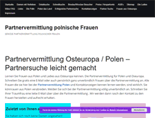 Tablet Screenshot of partnervermittlung-polnische-frauen.de
